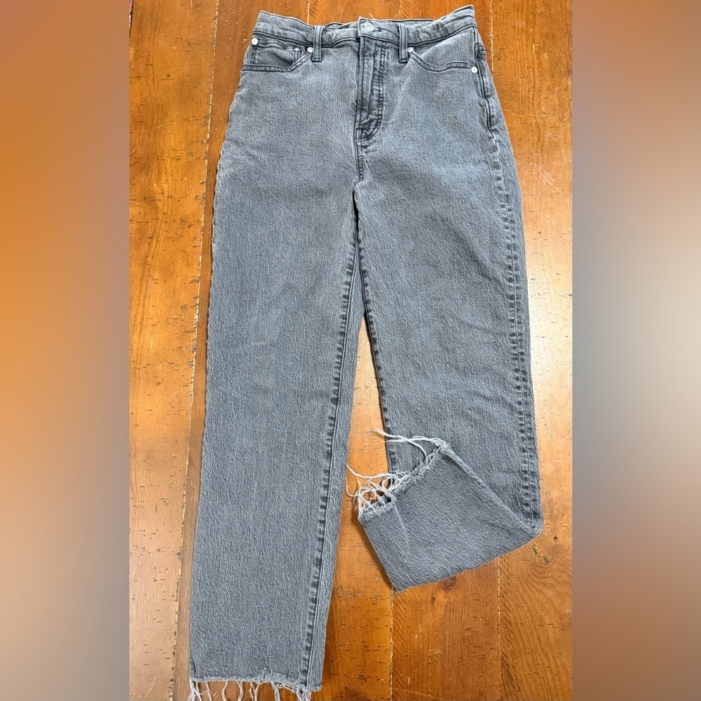 Madewell The Perfect Vintage Straight Leg Jeans Size 26 Lunar Black